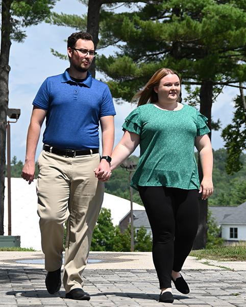 Liz and Julius on the Rindge Campus 